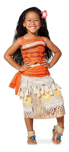 Disfraz De Disney Moana Para Niña, Talla 5/6