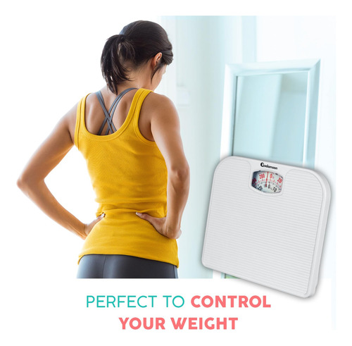 Báscula De Baño Analógica Adamson A21 De Hasta 120 Kg Con 20