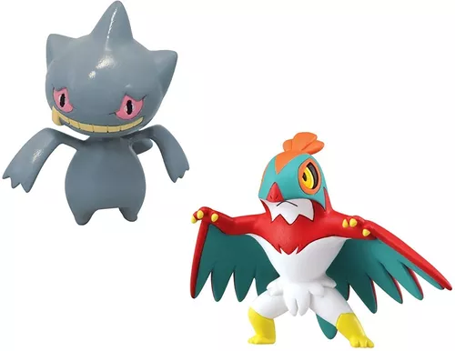 Pokémon Xy Mini Figuras De Batalha Hawlucha Vs Banette Tomy