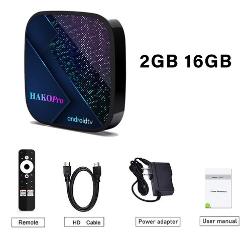 Tv Box Hako Pro Android Tv Certificado 2gb Ram 8gb Rom