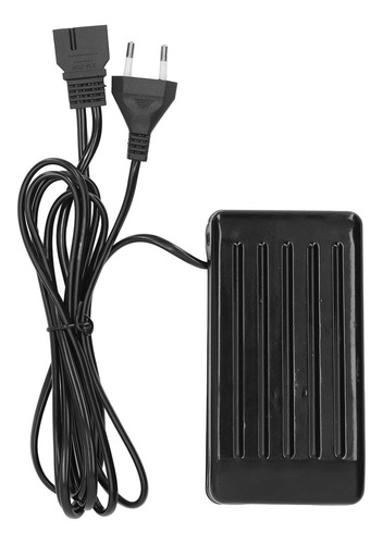 Pedal De Máquina De Coser Prevent Slip, 3 Puertos, Negro