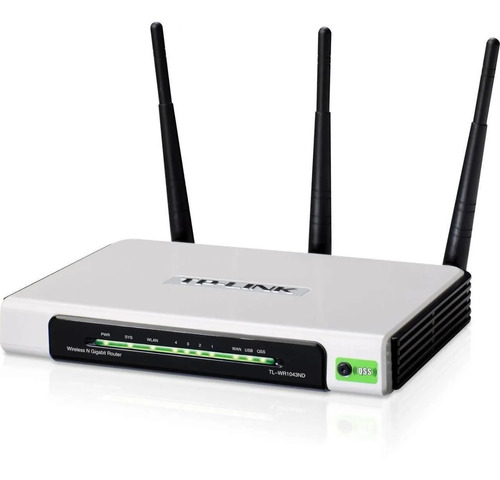 Router Wireless N Tp-link Tl-wr941nd 300mbps 3 Antenas 3dbi