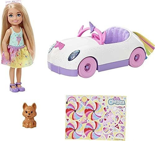 Muñeca Barbie Club Chelsea (rubia De 6 Pulgadas) Con Coche