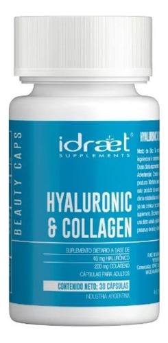 Suplemento Hyaluronic & Collagen 30 Capsulas Antiage Idraet