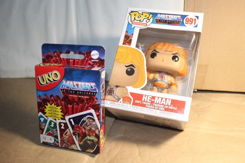 Figura Funko Pop Heman Masters Universe + Cartas Uno He-man (Usado)
