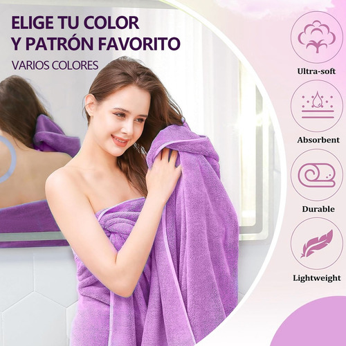 2 Pcs Juego Toalla Baño,lana Coral Suave De Alta Densidad