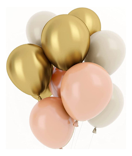 15 Nuevos Globos De 11 Pulgadas Fiesta De Oro Rosa Rubor Y O