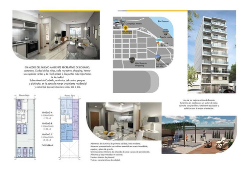 Imagen 7 de 30 de Departamento Un Dormitorio En Construcción Balcón Corrido Contrafrente Norte / Puerto Norte. Financiación En Pesos !!