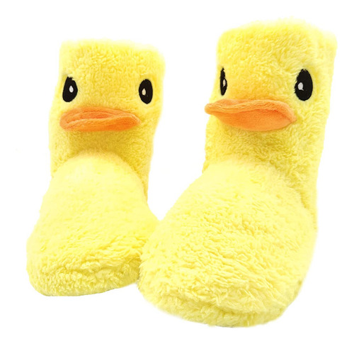 Véasemehappy Plush Yellow Duck Booties Zap B09h76bxrg_010424