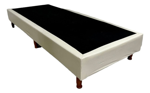 Base Sommier Box 1 Una Plaza 1,90 X 0,80 Somier Para Colchon Color Negro