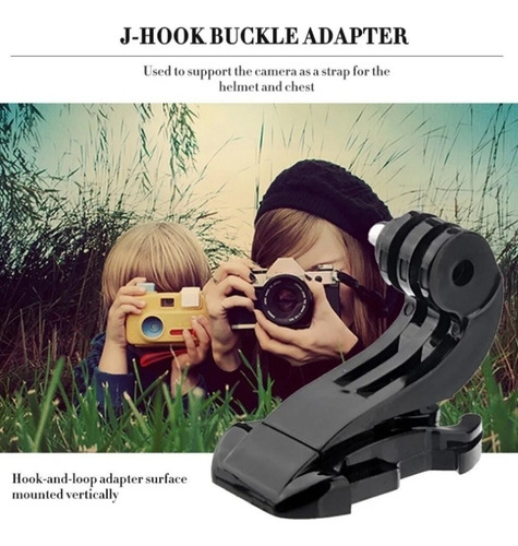 Suporte Capacete J Gopro Hero 3 4 Sjcam Eken Gancho Camera