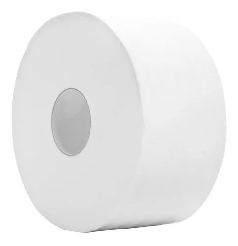 Imagem 4 de 8 de Papel Higiênico Rolão Simples Branco 300 Metros - 8 Rolos