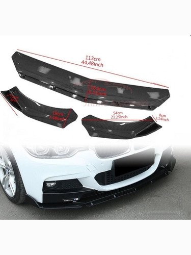 Imagen 4 de 5 de Bumper Front Líp Delantero Tuning Universal Auto Rg_imports