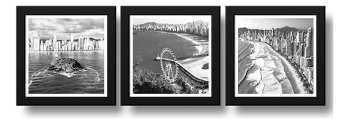Set 3 Cuadros Balneário Camboriú Brasil Paisaje Decoracion
