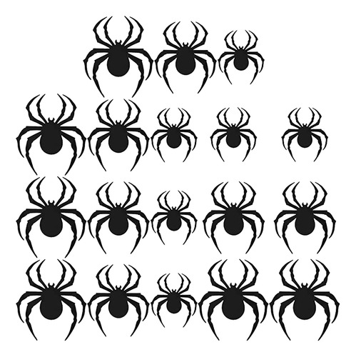 Adhesivo De Pared Con Forma De Araña, 4 Paquetes, 48 Unidade