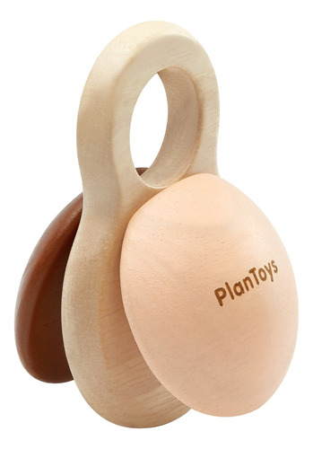 Plantoys Sonajero Castañuela Color Marrón Claro Diseño Pastel