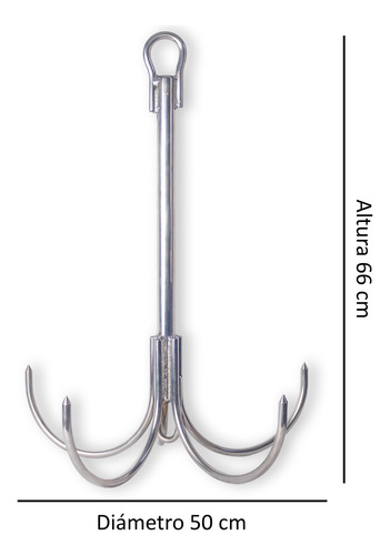 Ancla Grampin De Acero Inoxidable Ideal Para Lancha. No.5