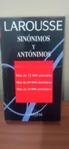 Comprar Diccionario Larousse Sinonimos Y Antonimos