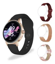 Comprar Smartwatch De Dama Argom Skeiwatch C30 Rose Gold + 3 Correas