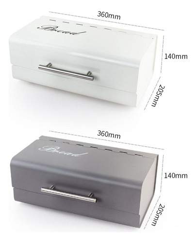Caja De Almacenamiento De Pan Vintage De Hierro Para Cocina