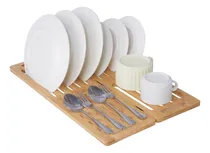 Comprar Rejilla De Secado De Platos De Bambú, Soporte De Secado De