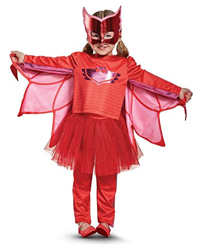 Owlette Prestige Tutu Pj Máscaras Disfraz Rojo Pequeñ...