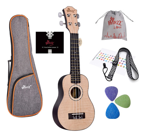 Ukelele Soprano 21  Para Niño Adulto Escuela Kit