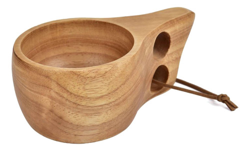 Copa De Camping Hecha A Mano De Madera, 15 X 9 X 6,5 Cm