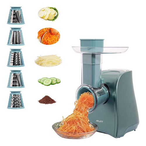 Rallador Electrico Profesional Frutas Verduras Queso 5 Conos