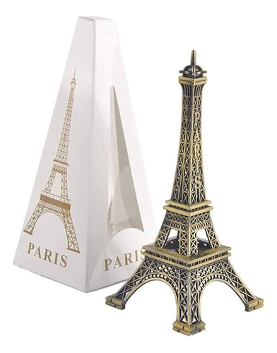 Packx10 Torre Eiffel De Metal Regalo Souvenir Chica 8cm 