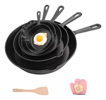 Comprar 7pcs Sartenes De Hierro Fundido Skillet Set De Sartenes