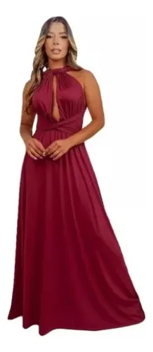 Vestido de formatura cor cheap vinho