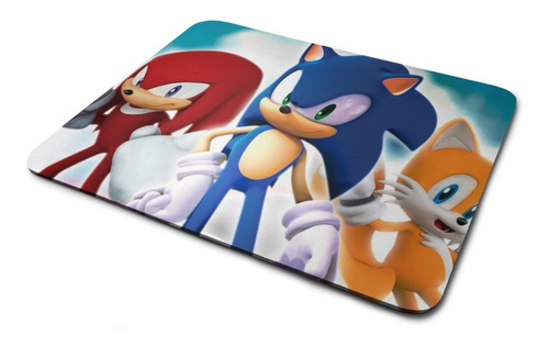 Mouse Pad Sonic Knucles Caricatura Tapete Personalizado