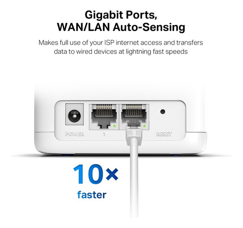 Sistema Wifi Mesh Gigabit Halo H30g Pack 2 Ac1300 Mercusys