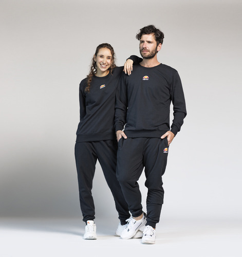 Poleron Unisex Ellesse Tomy Negro