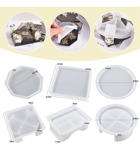 Posavasos De Silicona, 15 Unidades, Moldes Para Posavasos