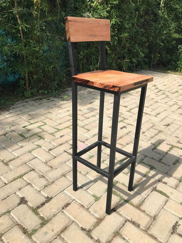 Banquetas Hierro Y Madera