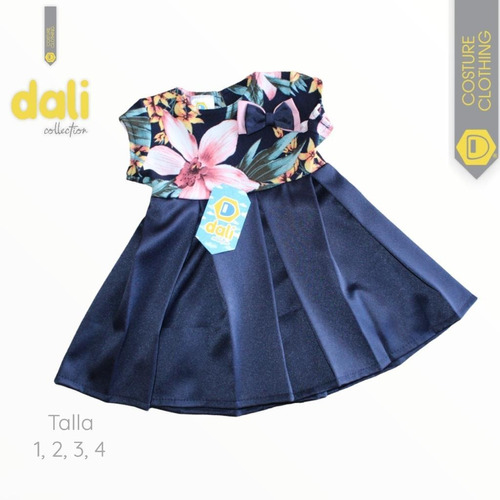 Vestidos Tablones Flor Bebe