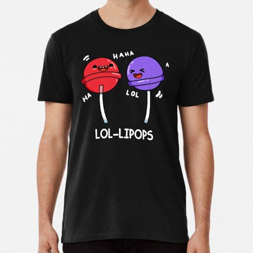 Remera Lol-ipops Funny Lollipop Puns (bg Oscuro) Algodon Pre