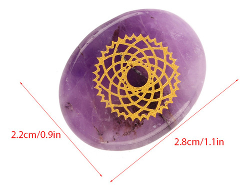 Chakra Palm Stone, 7 Unidades/conjunto De Cura Espiritual Gr