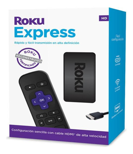 Roku Express 3930xb, Full Hd, Ram 512mb  Reacondicionado (Reacondicionado)