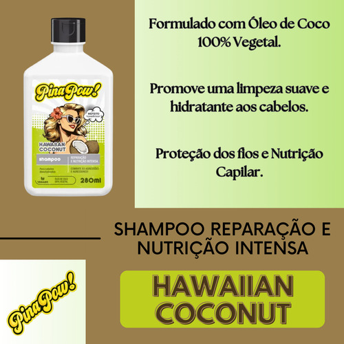 Shampoo Hidratante Coco Pinapow 300ml