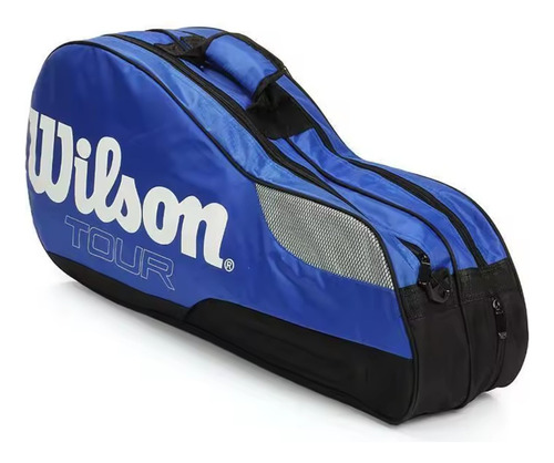 Raqueteira Wilson Tour Advantage Azul Dupla Azul