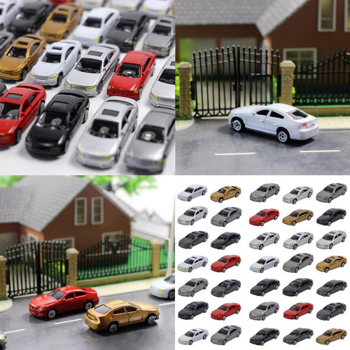 50 Piezas Ho Escala Modelo VehĂ Coche 1/75 Arquitectura