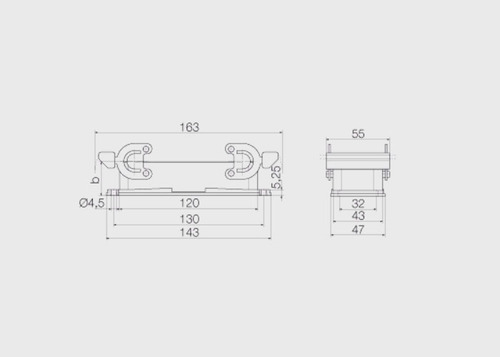 Hdc 24b Abu Base Abierta 24 Pin 1212400000 Weidmuller