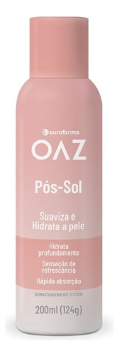 Pós-sol Aerossol Oaz 200 Ml Hidrata Refresca Absorçao Rapida