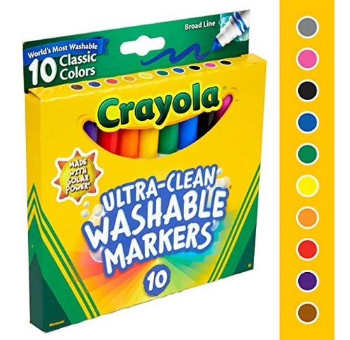 Rotuladores Lavables Crayola Ultra Clean Broad Line Classic