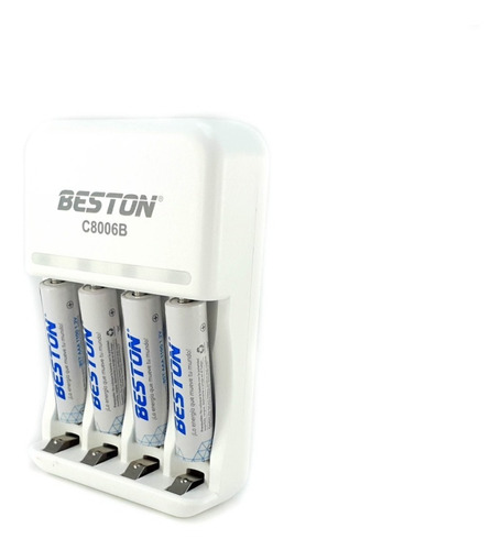 Pila Batería Recargable Aaa X4 1100mah Cargador Beston