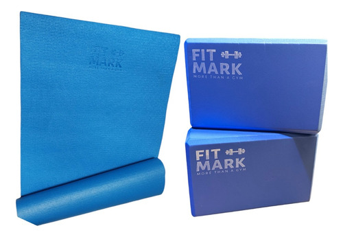Kit Yoga Mat 6mm Pvc Pilates Gym 183cmx61cm Mas 2 Ladrillos 