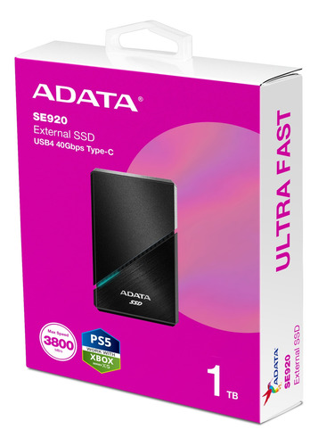 Adata Elite Se920 Ssd Externo 1tb Usb-c Negro Portátil